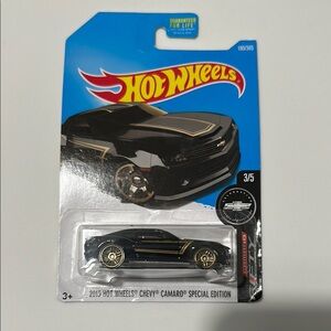 Hot Wheels Black and Gold Chevy Camaro Special Edition
